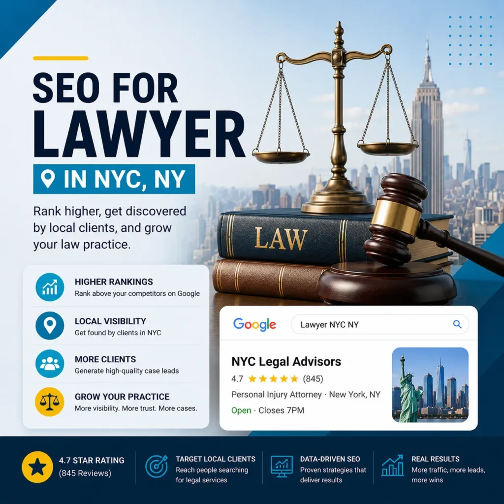 SEO for Lawyers in NYC, NY